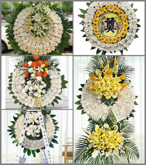 山东青岛莱西市孙受镇老屋早村花圈速递