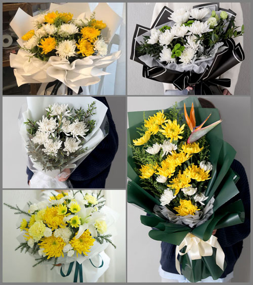 山东青岛莱西市孙受镇老屋早村白事花束代送